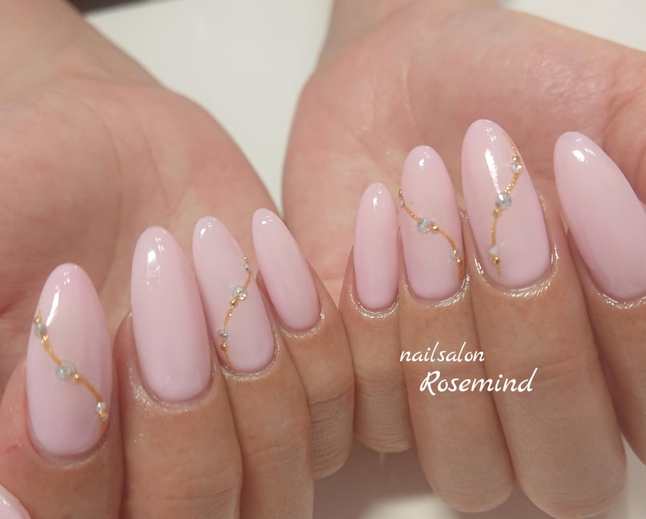 ワンカラーネイル 春ネイル ピンクネイル 入学式ネイル シンプルネイル 阿南市ネイルサロン ローズマインド Nail Salon Rosemind